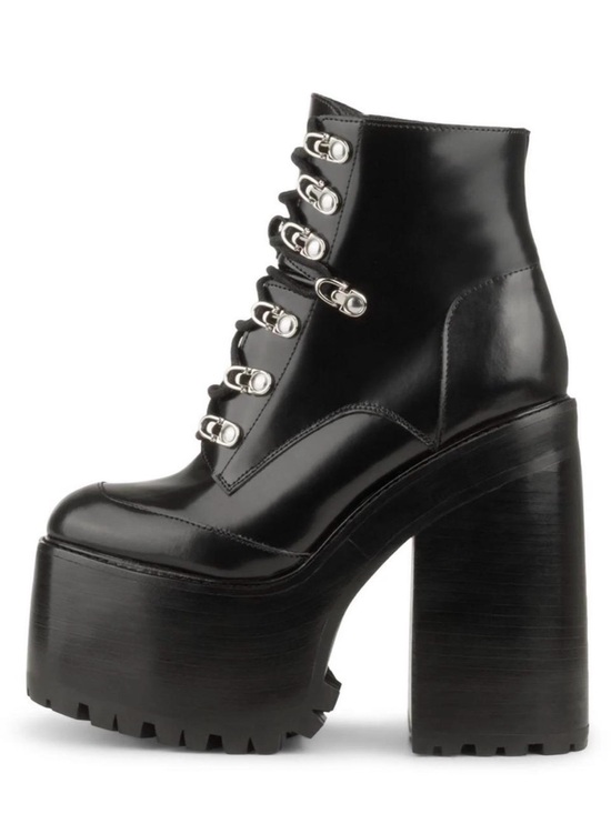 Jeffrey Campbell Shoes - Jeffrey Campbell Fenrock platform leather heel booties size 10
